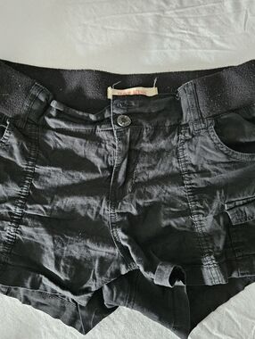 Hot Kiss Black Women's Cargo Shorts